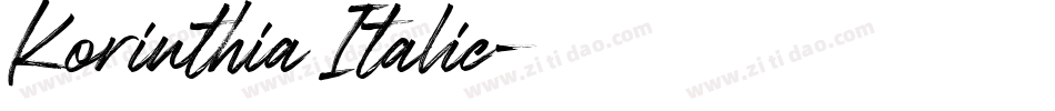 Korinthia Italic字体转换